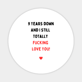 9th anniversary Magnet